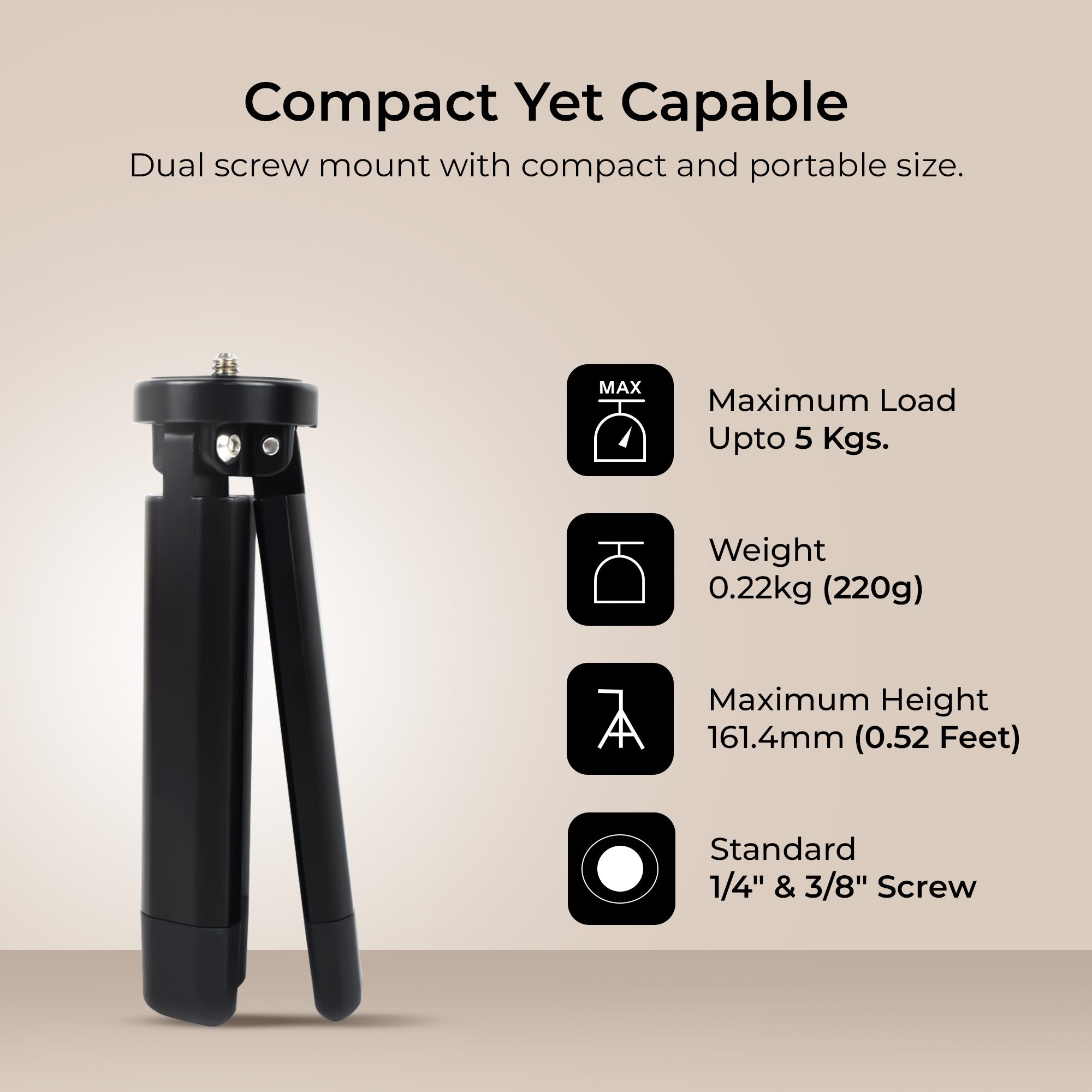 Digitek 3-LEG Gimbal Stand – Stable Support for Your Camera Gear (DGT-001)