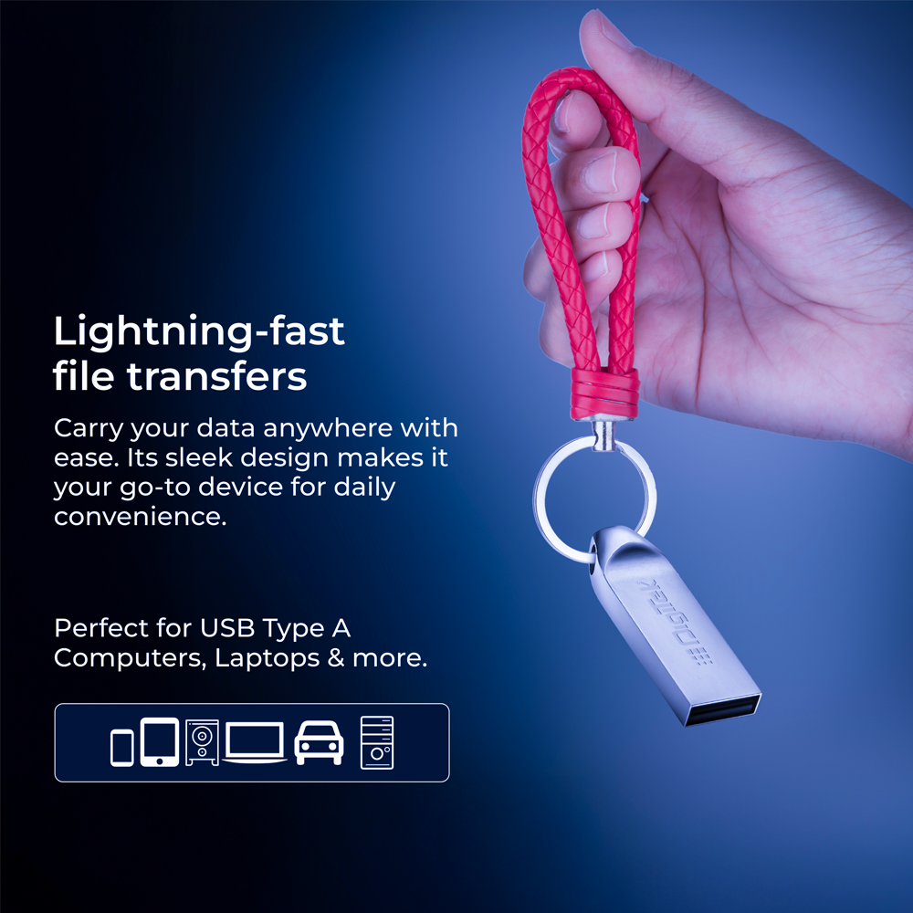 Digitek (Dud 64GB 2.0V) 64GB USB 2.0 U Disk Flash Drive, High Speed Read & Write Pen Drive, Magnetic, X-Ray & Temperature Resistant, Compatible with Windows & Mac OS