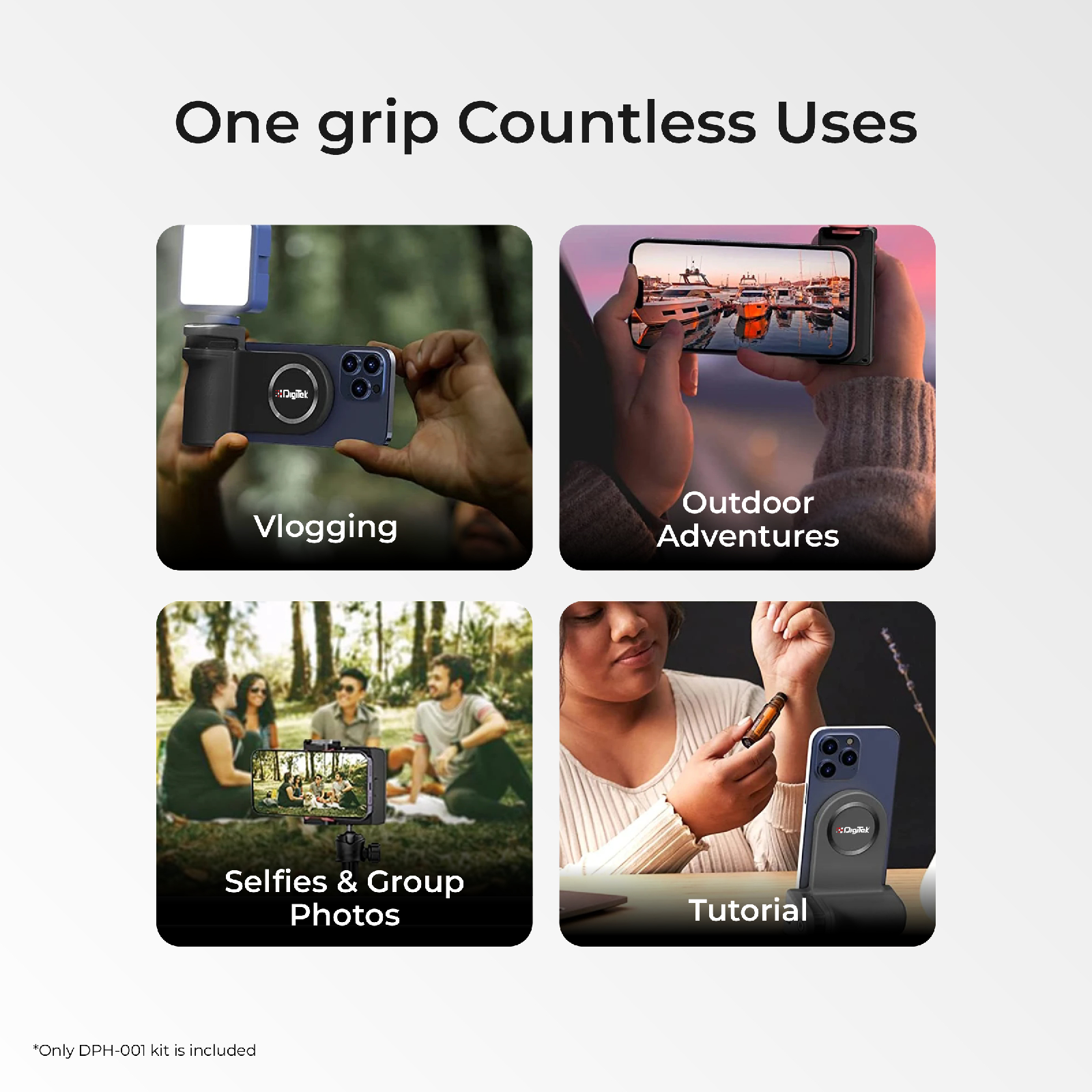 Digitek Smartphone Photo Grip DPH 001 without LED Fill Light - Digitek