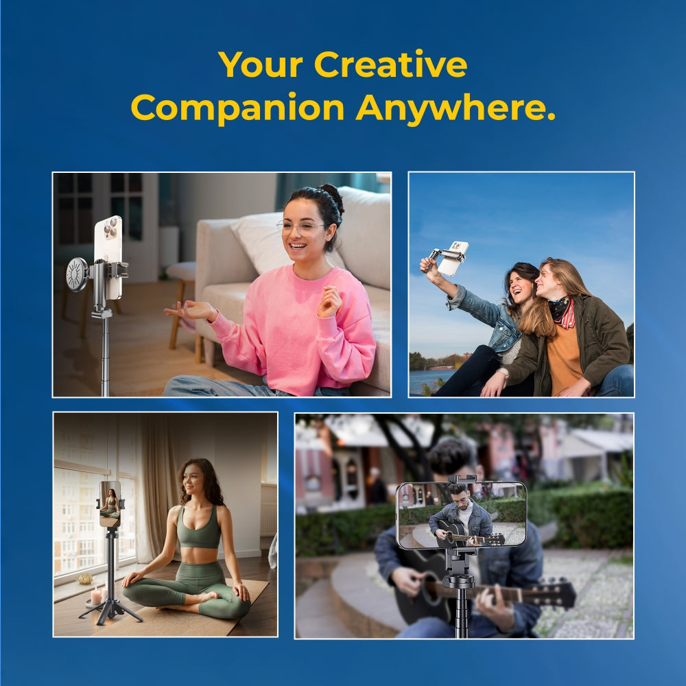 DIGITEK TRIPOD DTR 460 SS, EXTENDABLE SELFIE STICK TRIPOD WITH WIRELESS REMOTE