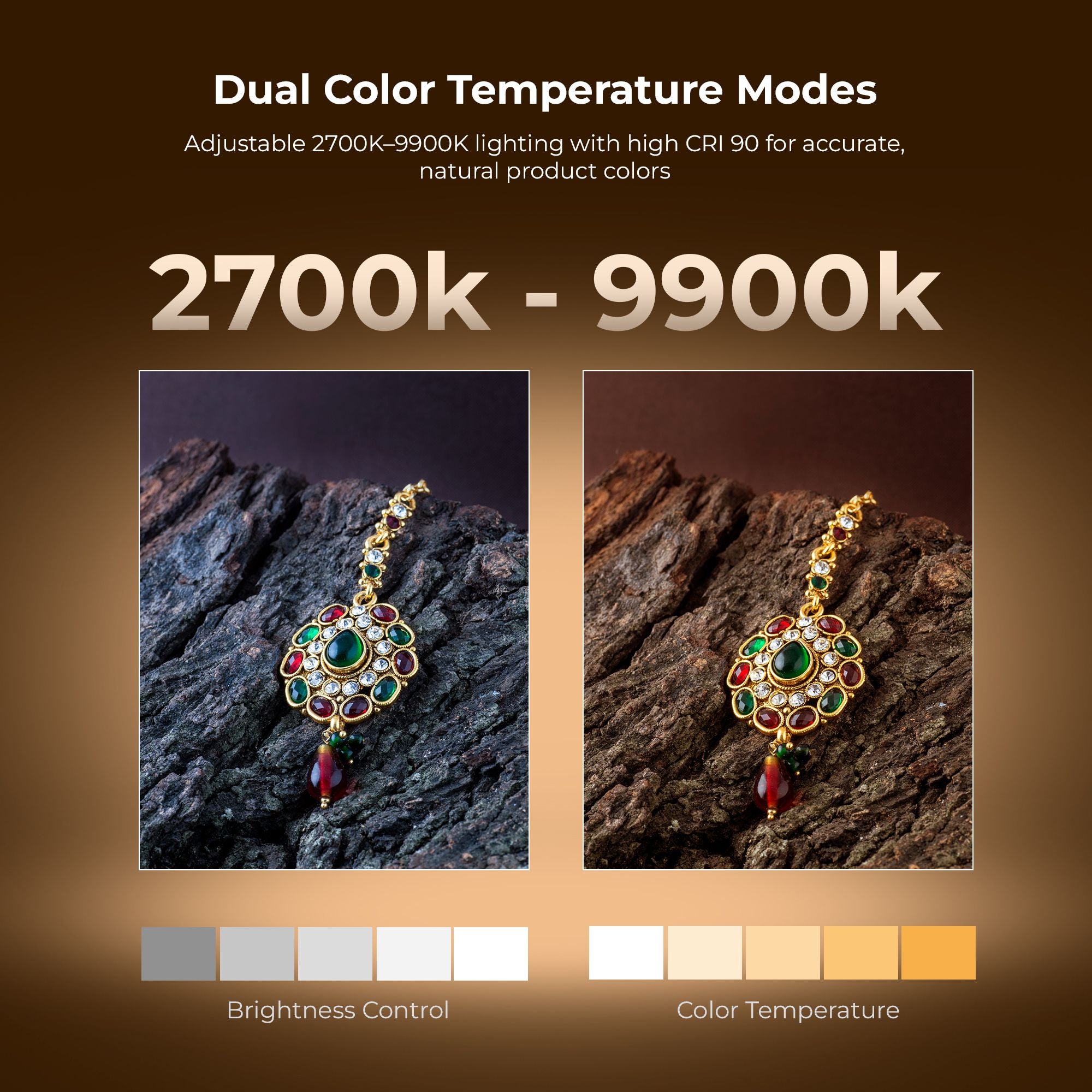 Digitek (DPLB 6060) Portable 40W Photo Studio Light Box, 60×60cm, 2700K–9900K Color Temp, Dual 144pcs LED Panels, 0–100% Dimming, 90 CRI, Shadow-Free, 6 Color PVC Backgrounds, For Product Photography