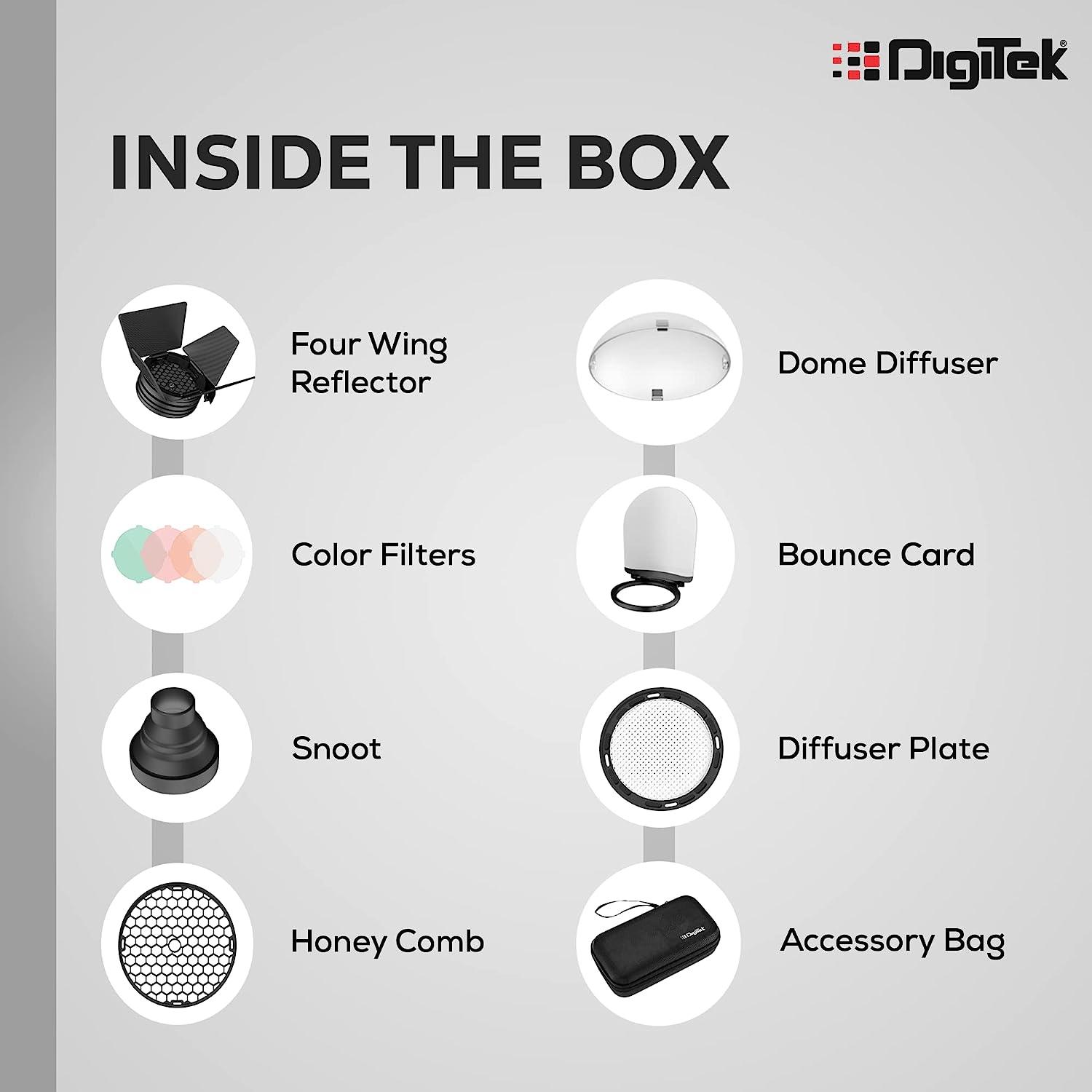 Digitek (DFB-003) Professional Flash Bot for Round Flash Head - Digitek