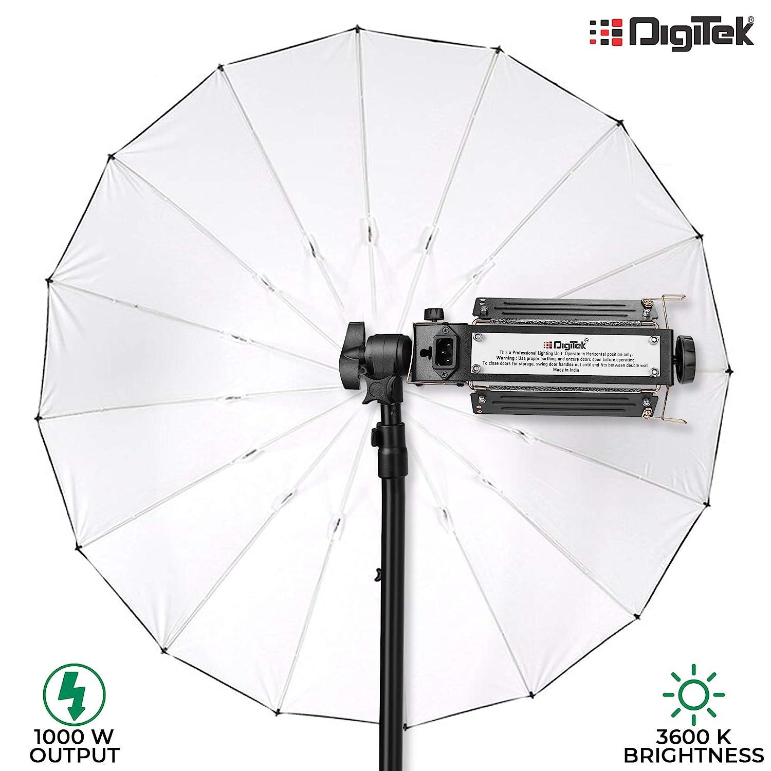 Digitek (DPL 003) Porta Light with 1000 Watt Halogen Tube | for Video & Still Photography - Digitek