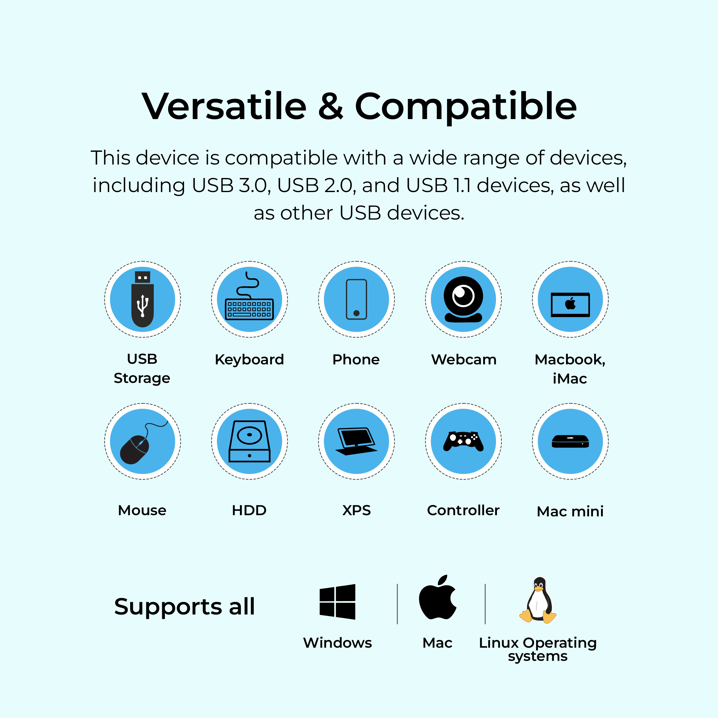 Digitek (DUH 004 PRO) Aluminum USB C Hub with 4 USB Ports, High Speed, Compatible with MacBook, Windows, C-Type Smartphones and Other Type-C Devices - Digitek