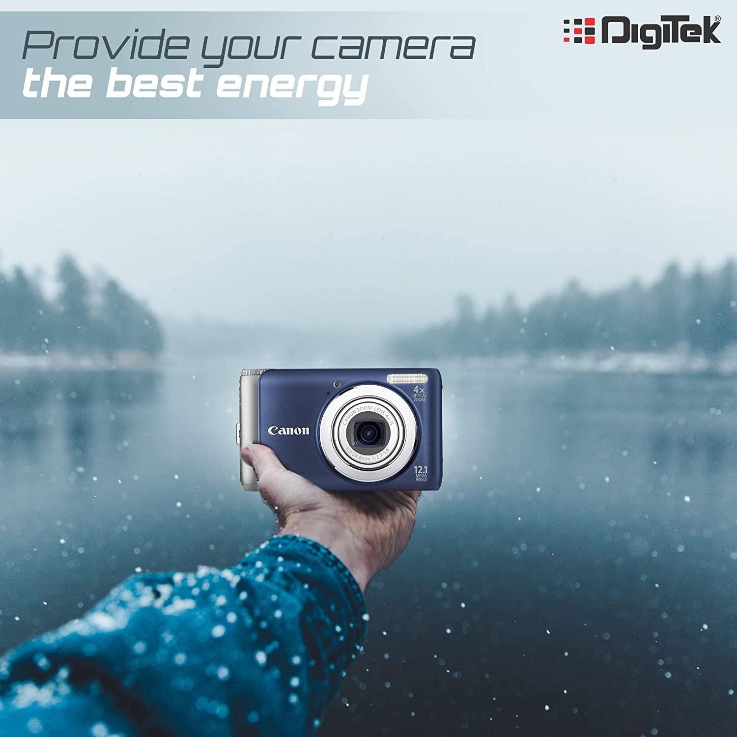 Digitek (NB-8L) Lithium-ion Rechargeable Battery for DSLR Camera, Compatibility - Powershot A2200IS, A3300IS, A3100IS, A3000IS, A3200IS, CB2LA - Digitek