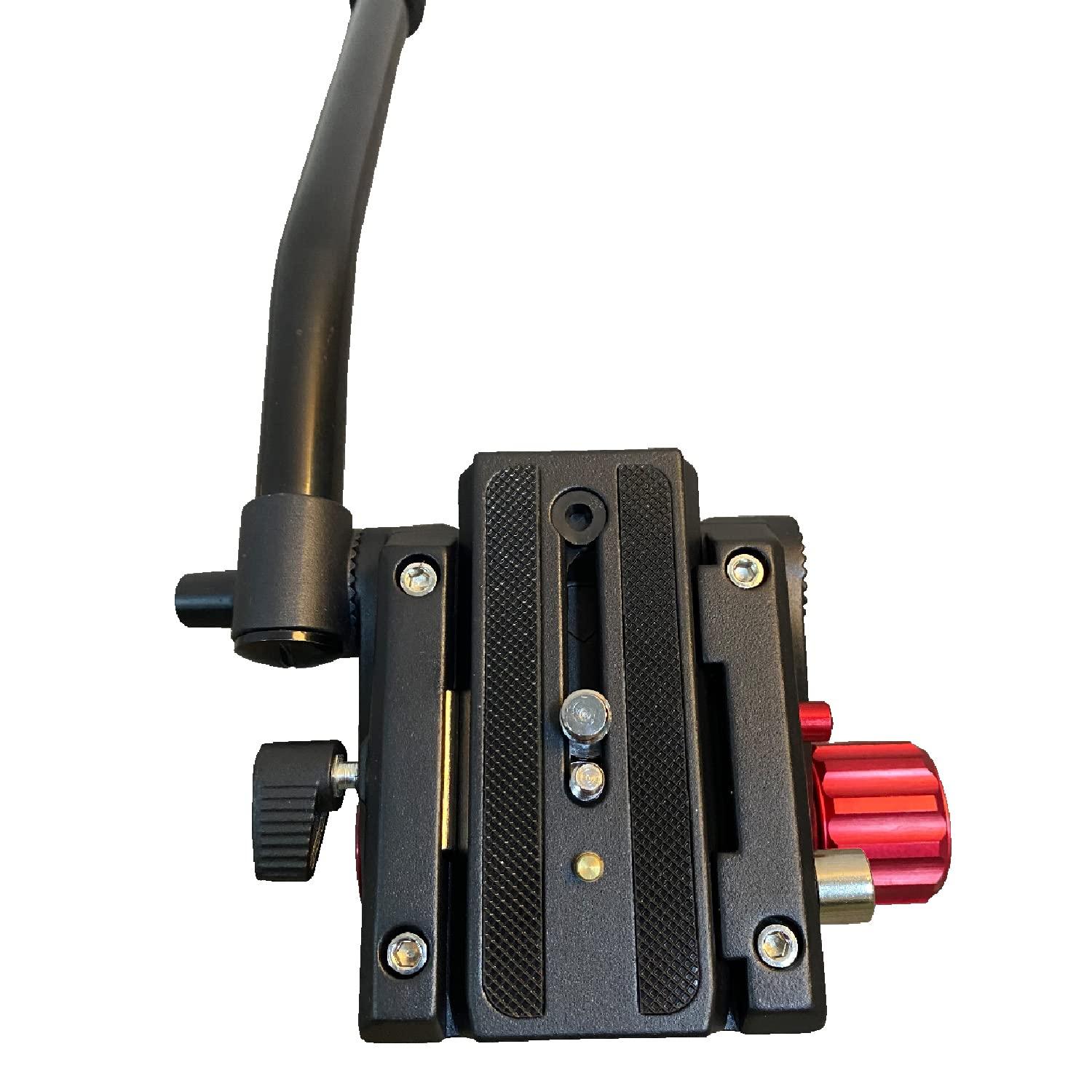 Digitek Platinum (DPVH 130) Professional Video Head, Fluid Head with 2 Way Adjustable Pan Head, Supports Multiple Tripods & Monopods (Load Capacity-10 Kgs) - Digitek