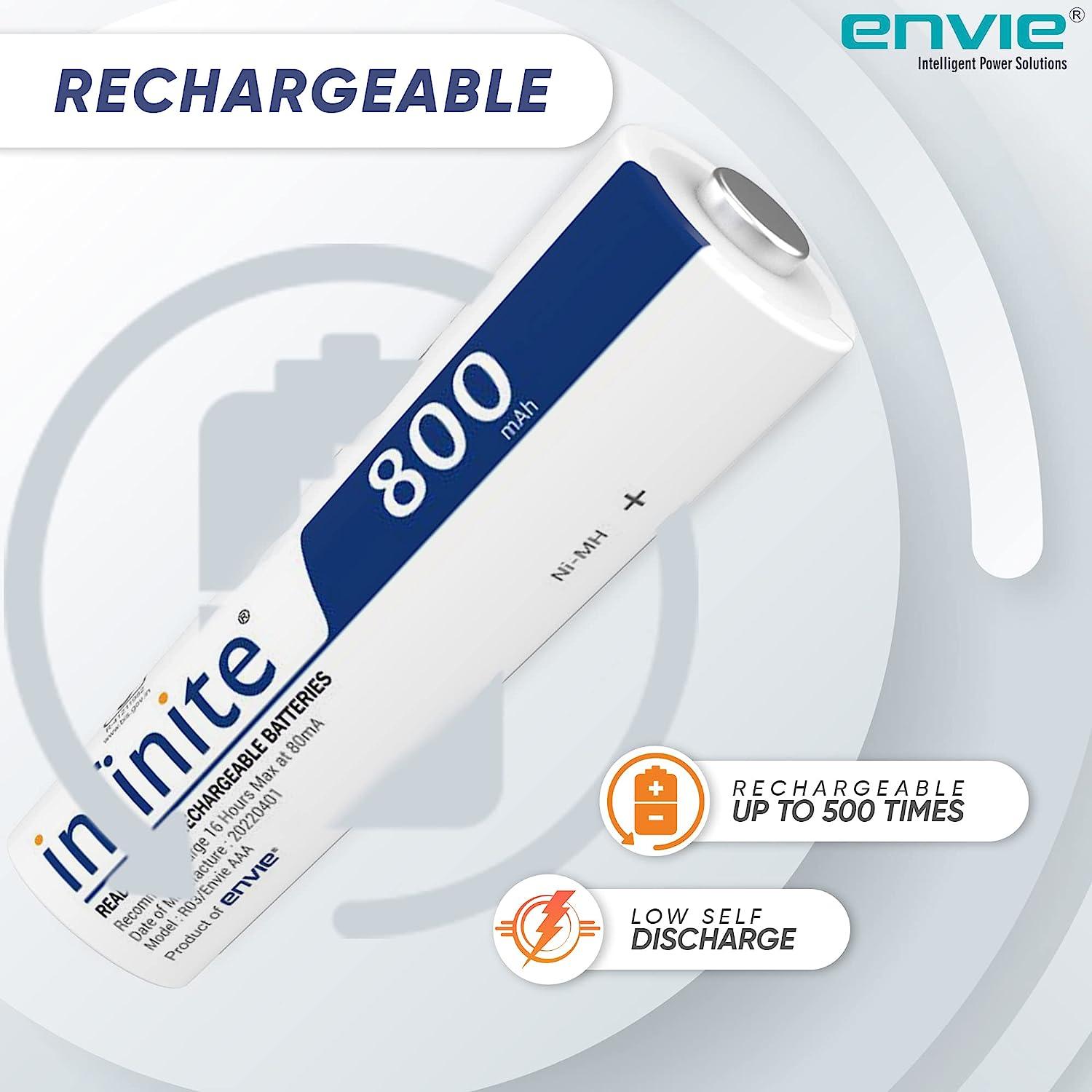 ENVIE (AAA 800 2PL) Infinite AAA 800 2PL Rechargeable Battery - Digitek