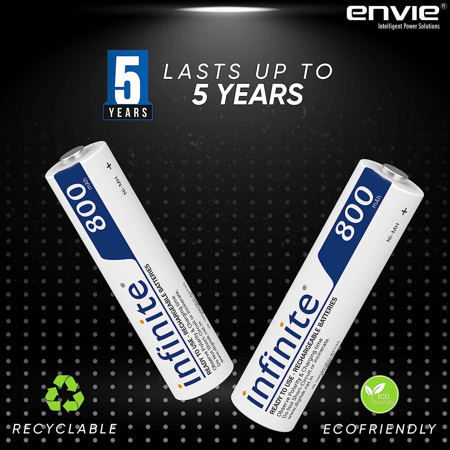 ENVIE (AAA 800 2PL) Infinite AAA 800 2PL Rechargeable Battery - Digitek