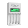 ENVIE (ECR-31) Rapide Ultra Fast Charger for Rechargeable Batteries AA & AAA Ni-mh, with LCD Display, Smart Charge Control System