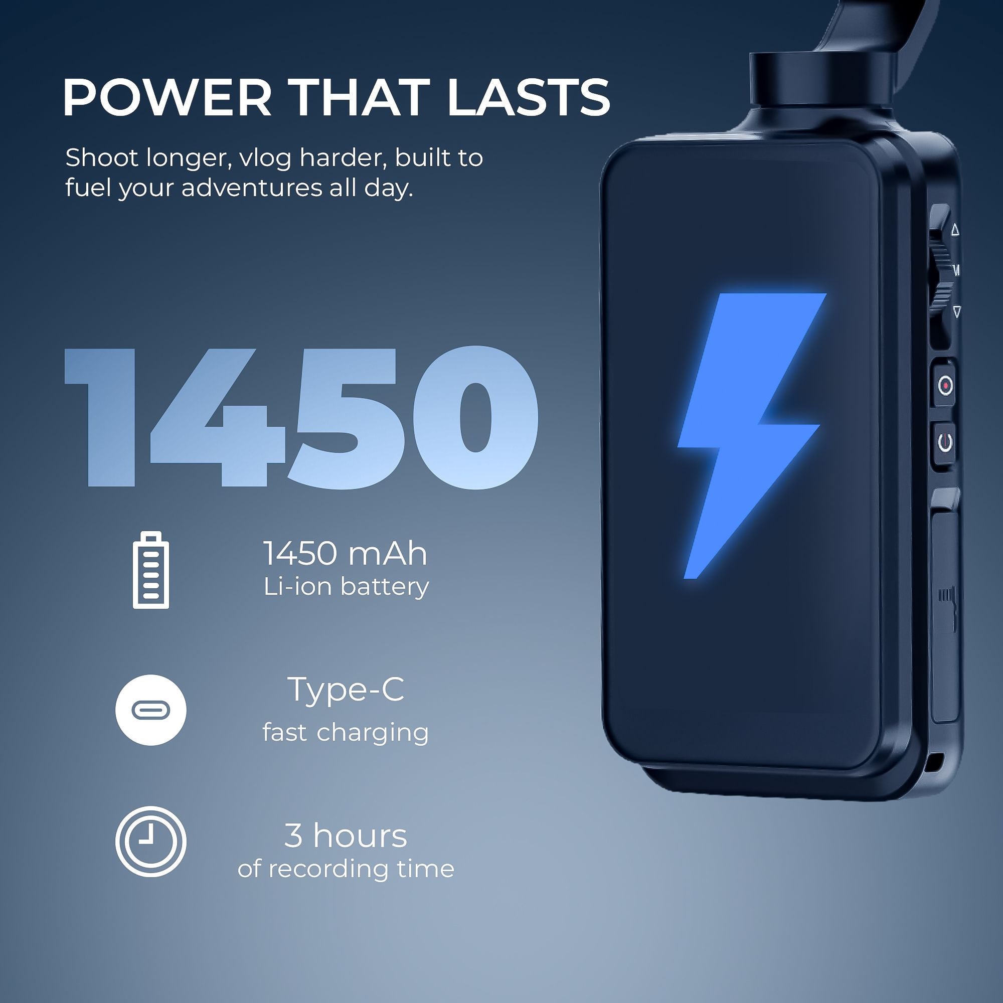 Digitek (DAC 202) 5K 3-Axis Handheld Action Camera with AI Face Tracking, 3.5” Rotating Screen, 48MP Sensor, Wi-Fi, Night Vision & External Mic Support