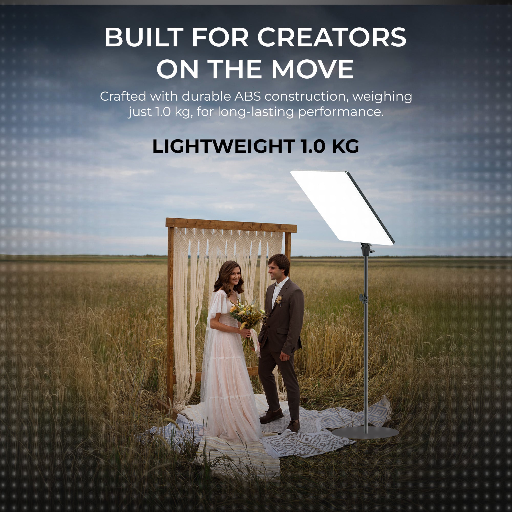 Digitek (DPL 19) Ultra Slim Bi-Color 80W LED Panel Light, 2700K-6500K, 480 LEDs, 180° Rotation, Dimmable, Remote Control, ABS Body for Studio & Content Creation