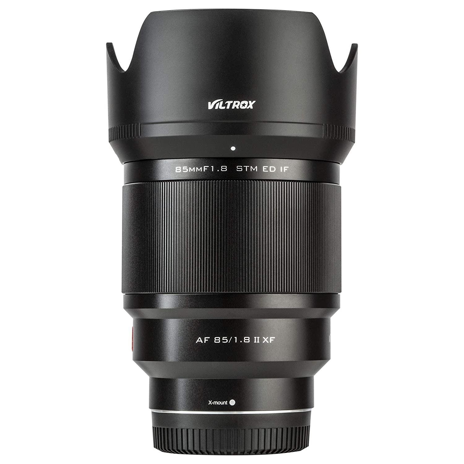 VILTROX 85mm f1.8 Fuji x Mount Lens AF Auto Lens Portrait Fixed Focus Lens for Fujifilm Fuji X Mount Camera X-T3 X-T2 X-T30 X-T20 X-T10 X-T100 X-PRO2 (Black) - Digitek