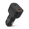 Digitek (DMC UPD 36W, Black) Cellular Phones Qc Pd 36W Car Charger With Quick Charge 3.0 And Power Delivery, Type-C & Usb Port With Wide Compatibility (DMC UPD 36W, Black)